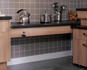 Rise and Fall, adjustable hieght worktops